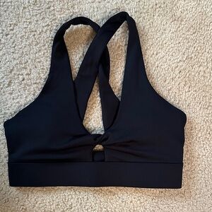 Fabletics Black Halter Sports Bra